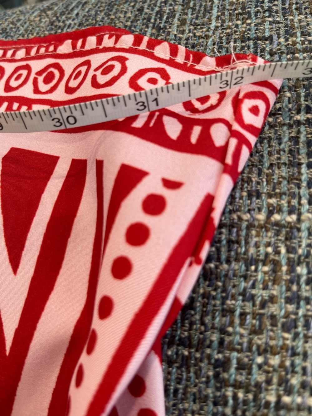 Women’s Red & Pink Printed Swim Coverup Tunic. Fits Like A 3X.. - Picture 6 of 7